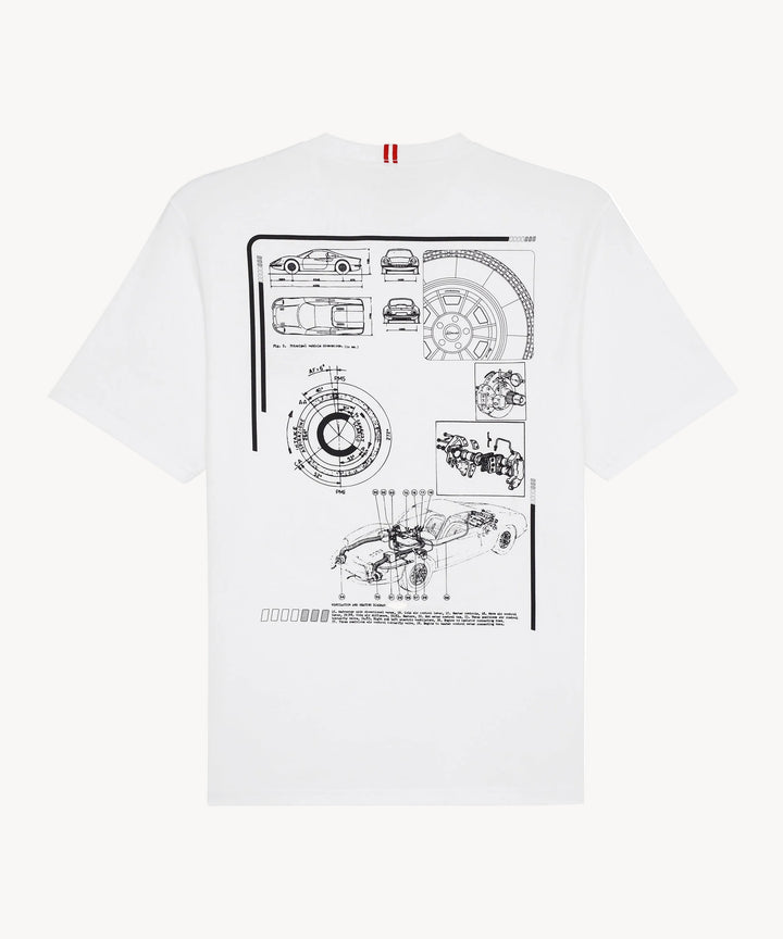 BOAST x MECUM Engine Pima Cotton Tee in White