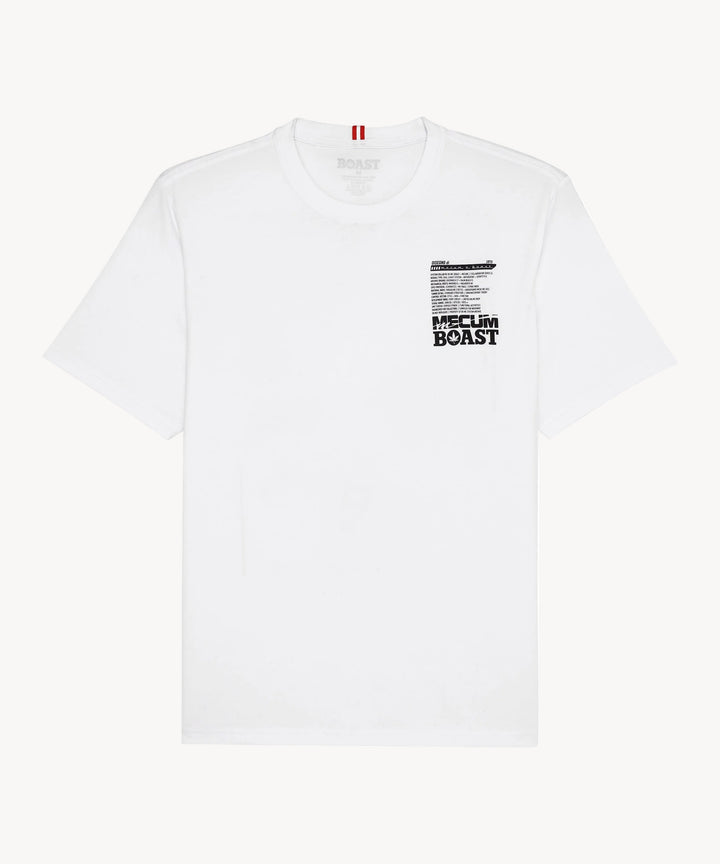 BOAST x MECUM Engine Pima Cotton Tee in White