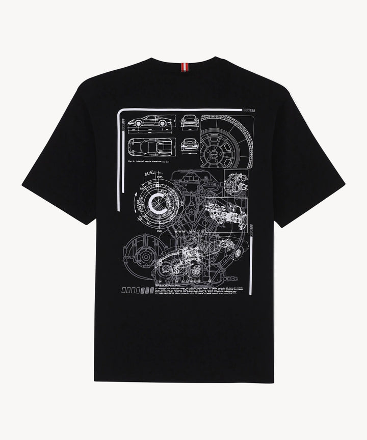 BOAST x MECUM Engine Pima Cotton Tee in Black
