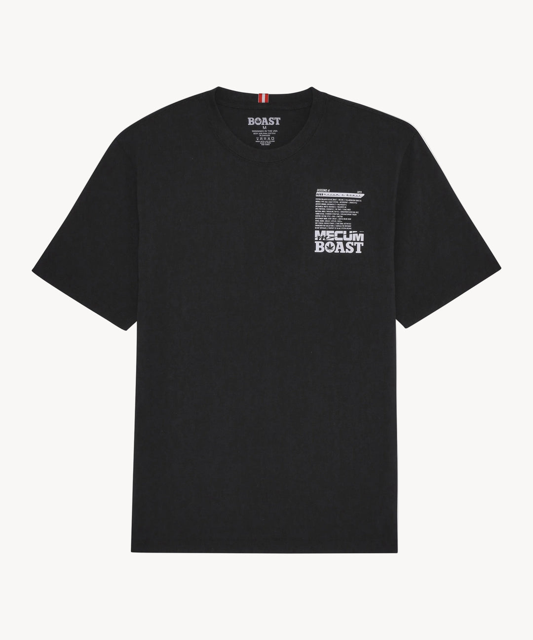 BOAST x MECUM Engine Pima Cotton Tee in Black