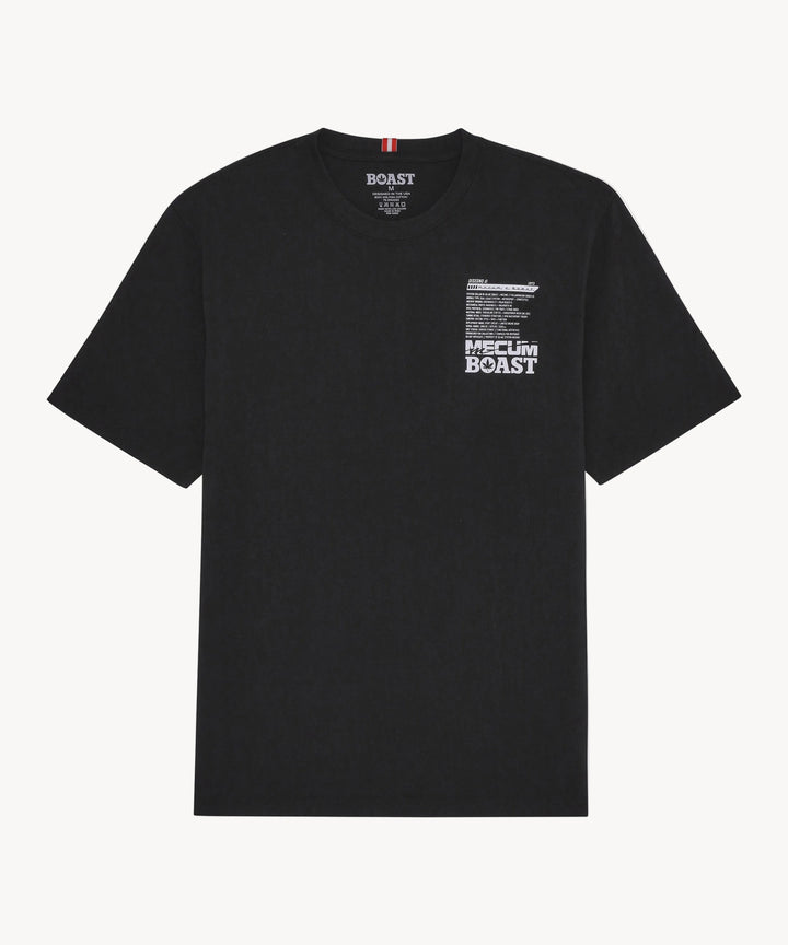 BOAST x MECUM Engine Pima Cotton Tee in Black
