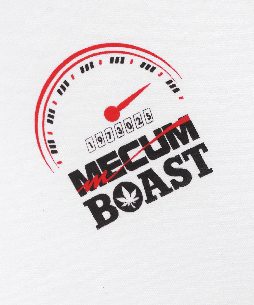 BOAST x MECUM Women's Speedometer Pima Cotton Tee in White