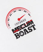 BOAST x MECUM Women's Speedometer Pima Cotton Tee in White