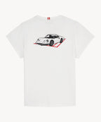 BOAST x MECUM Women's Speedometer Pima Cotton Tee in White
