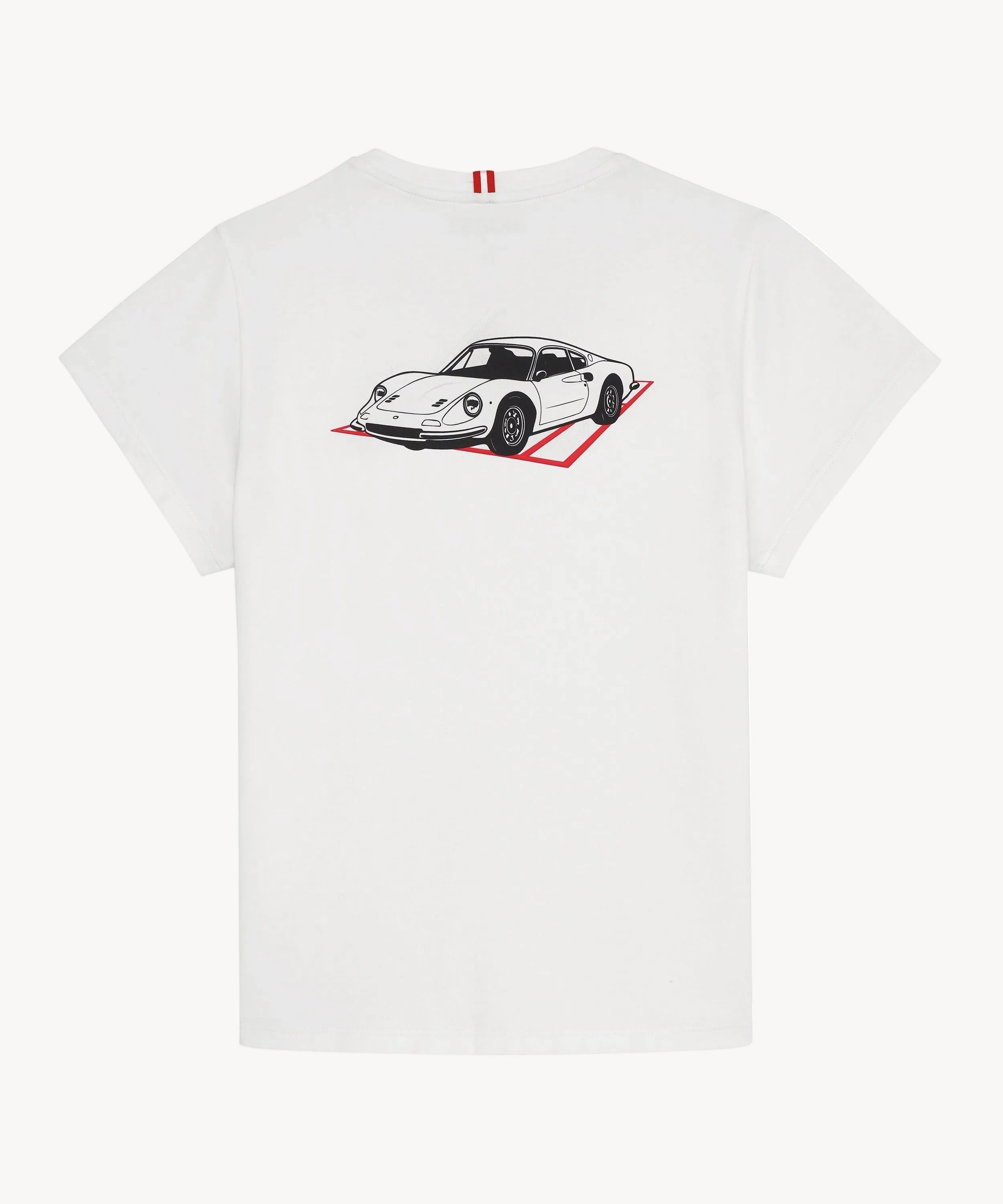 BOAST x MECUM Women's Speedometer Pima Cotton Tee in White