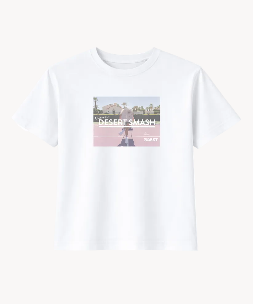 Desert Smash Cropped Tee in White