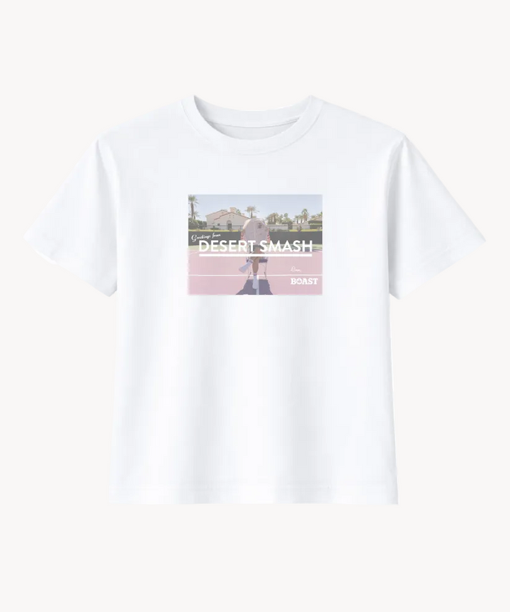 Desert Smash Cropped Tee in White