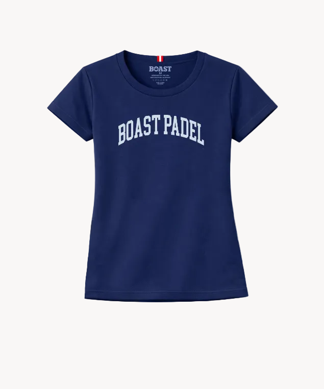Women's Boast Padel Tee in Navy