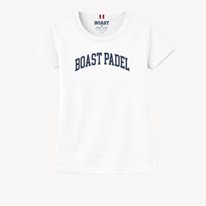 Women's Boast Padel Tee in White