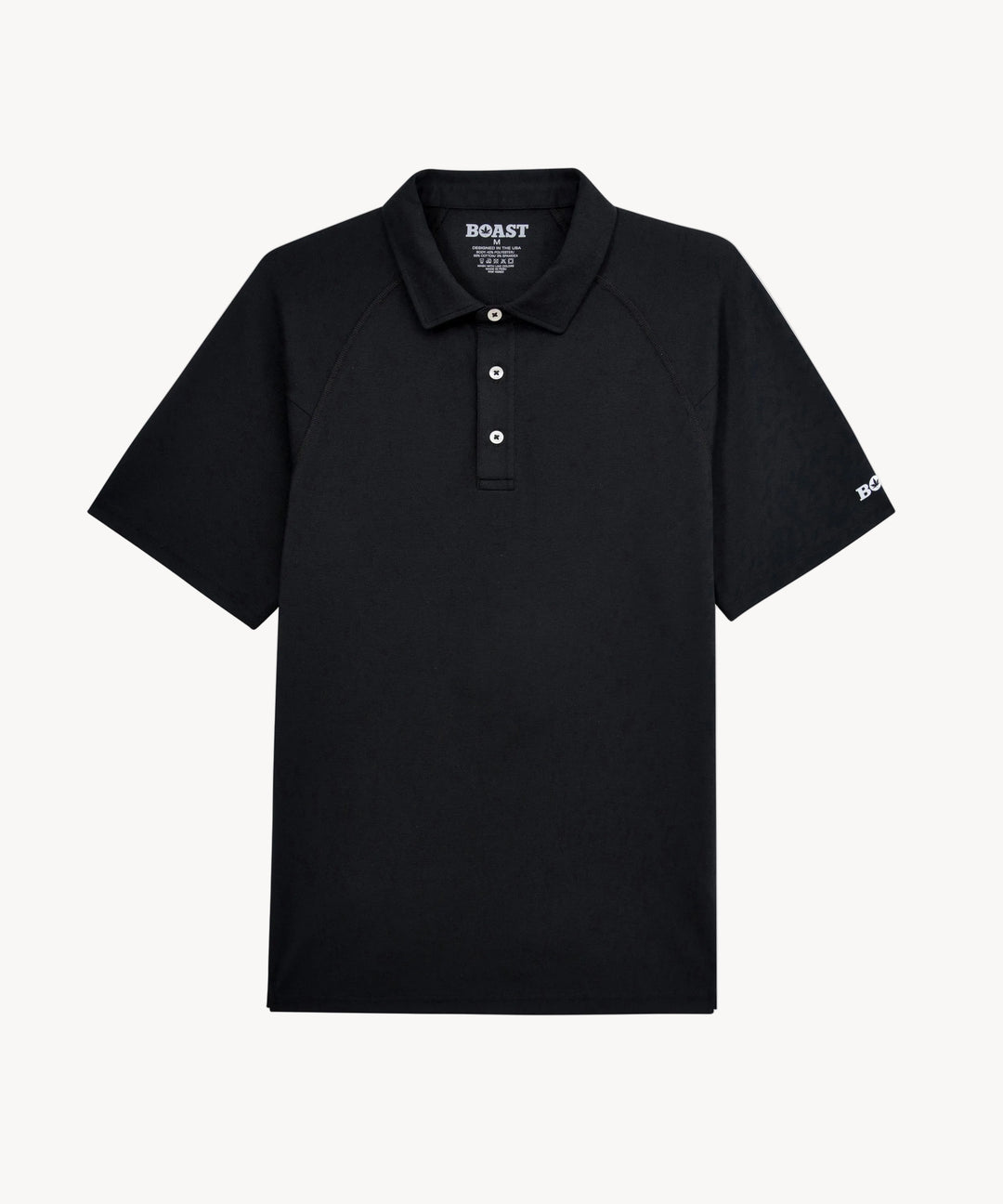 Performance Raglan Polo 2.0 in Black