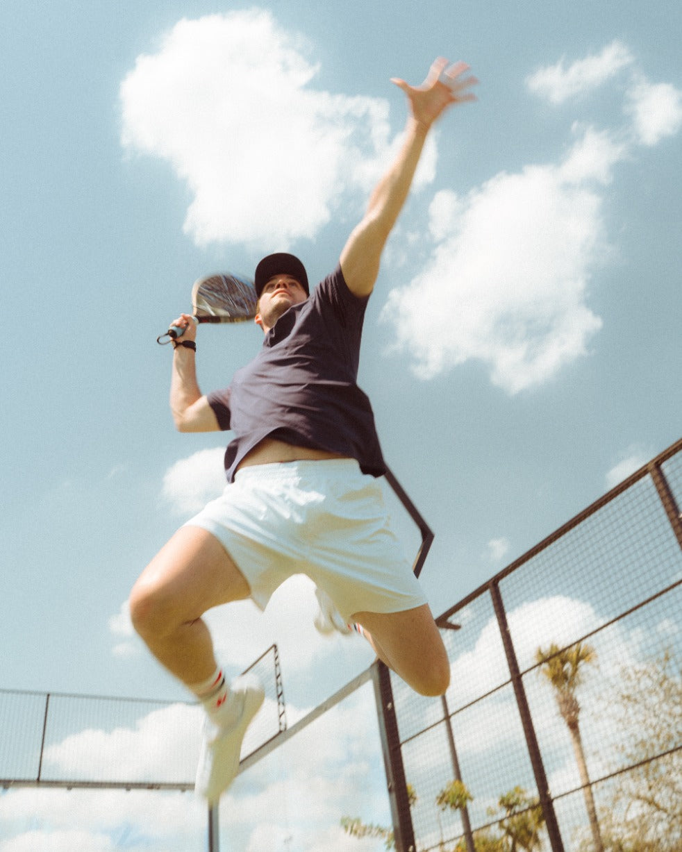 Boast Padel Tee in Heather Grey