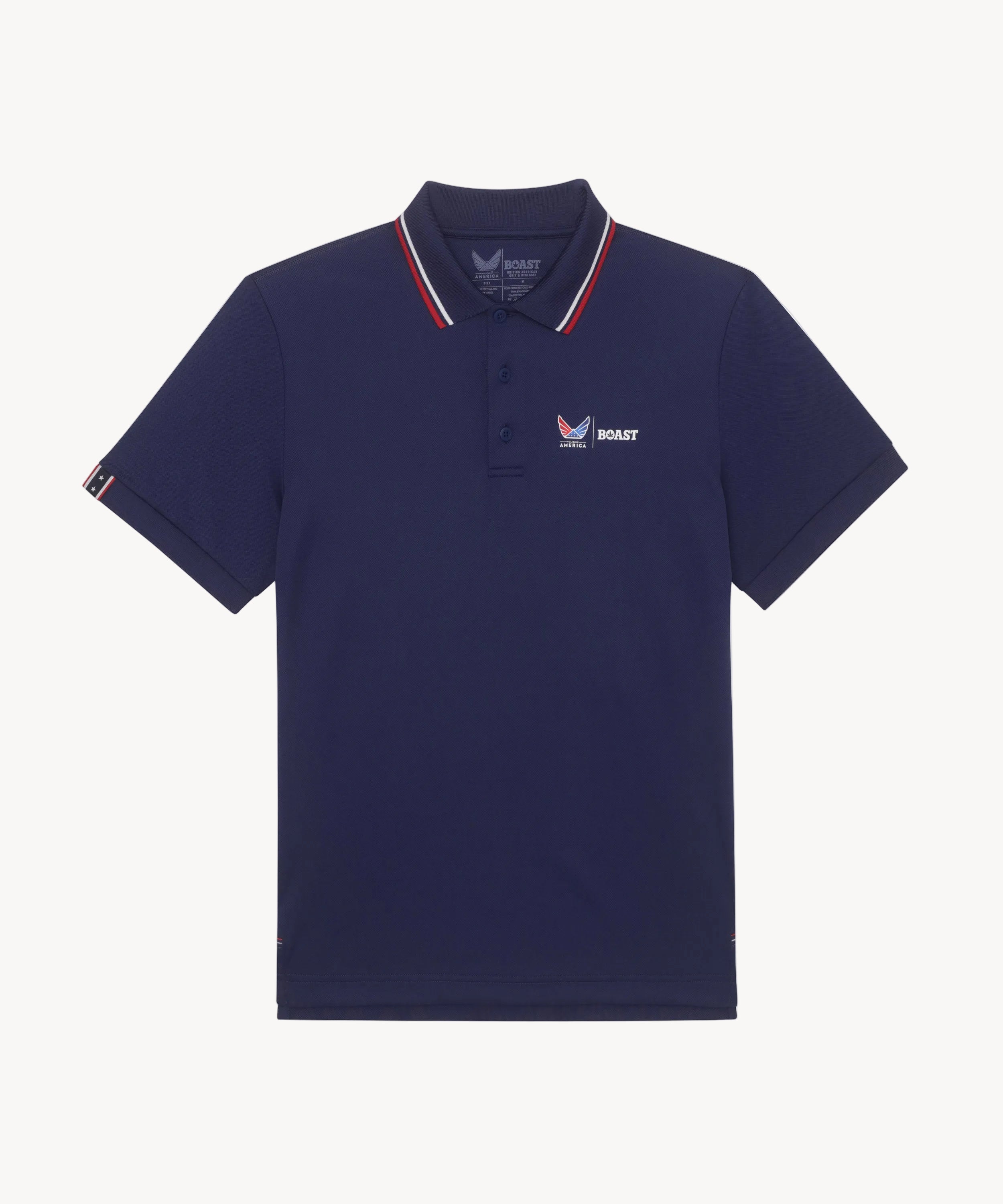 BOAST x Volition Tipped Performance Pique Polo