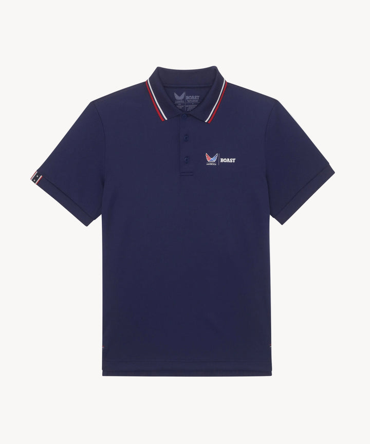 BOAST x Volition Tipped Performance Pique Polo