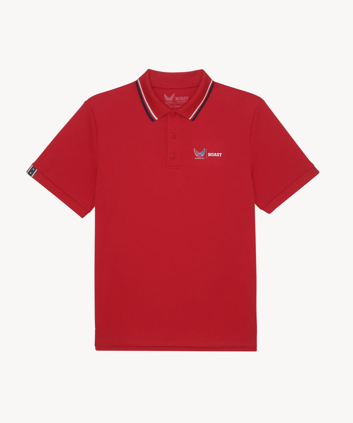 BOAST x Volition Tipped Performance Pique Polo