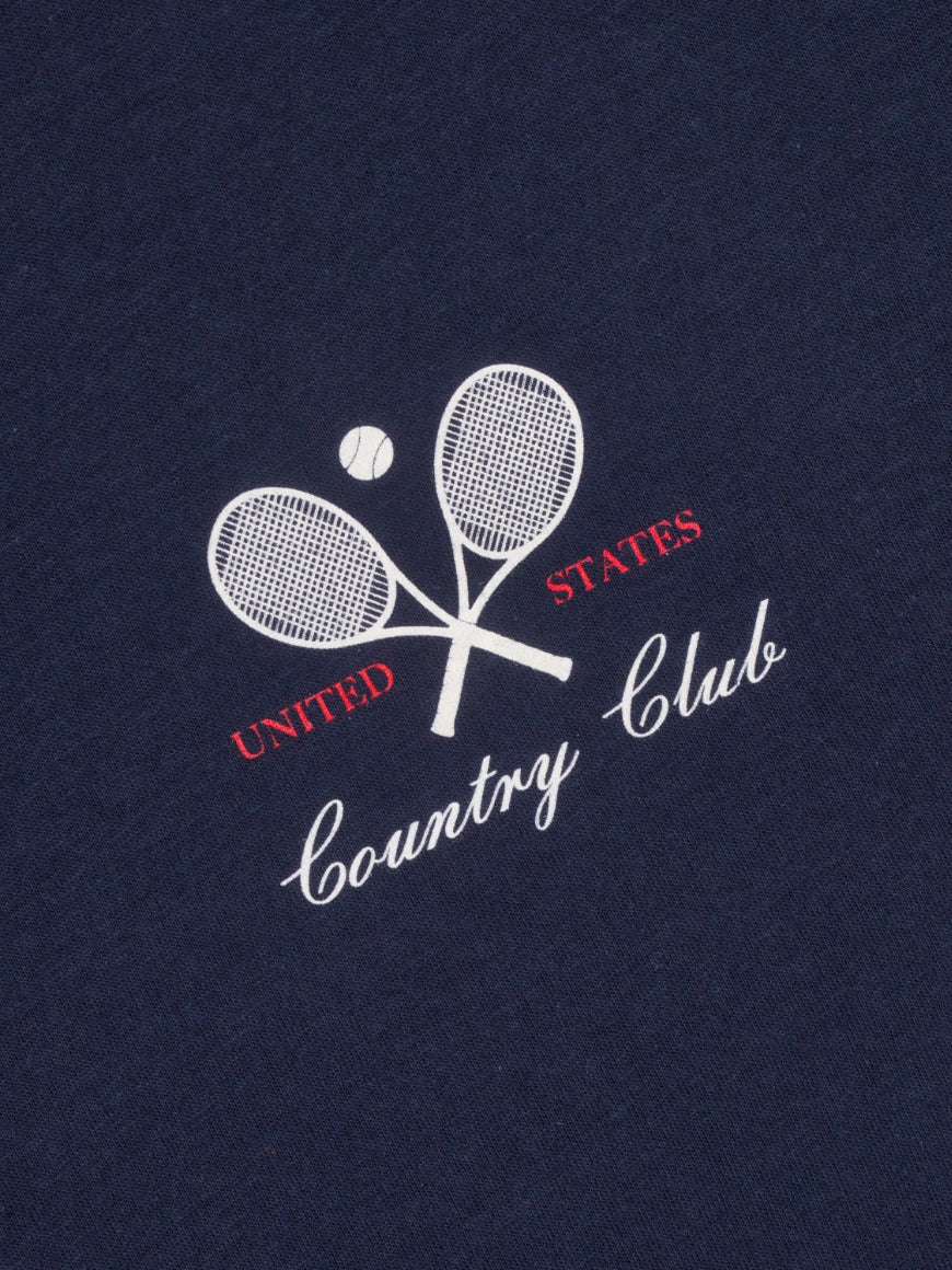 USA Country Club Crop Tee