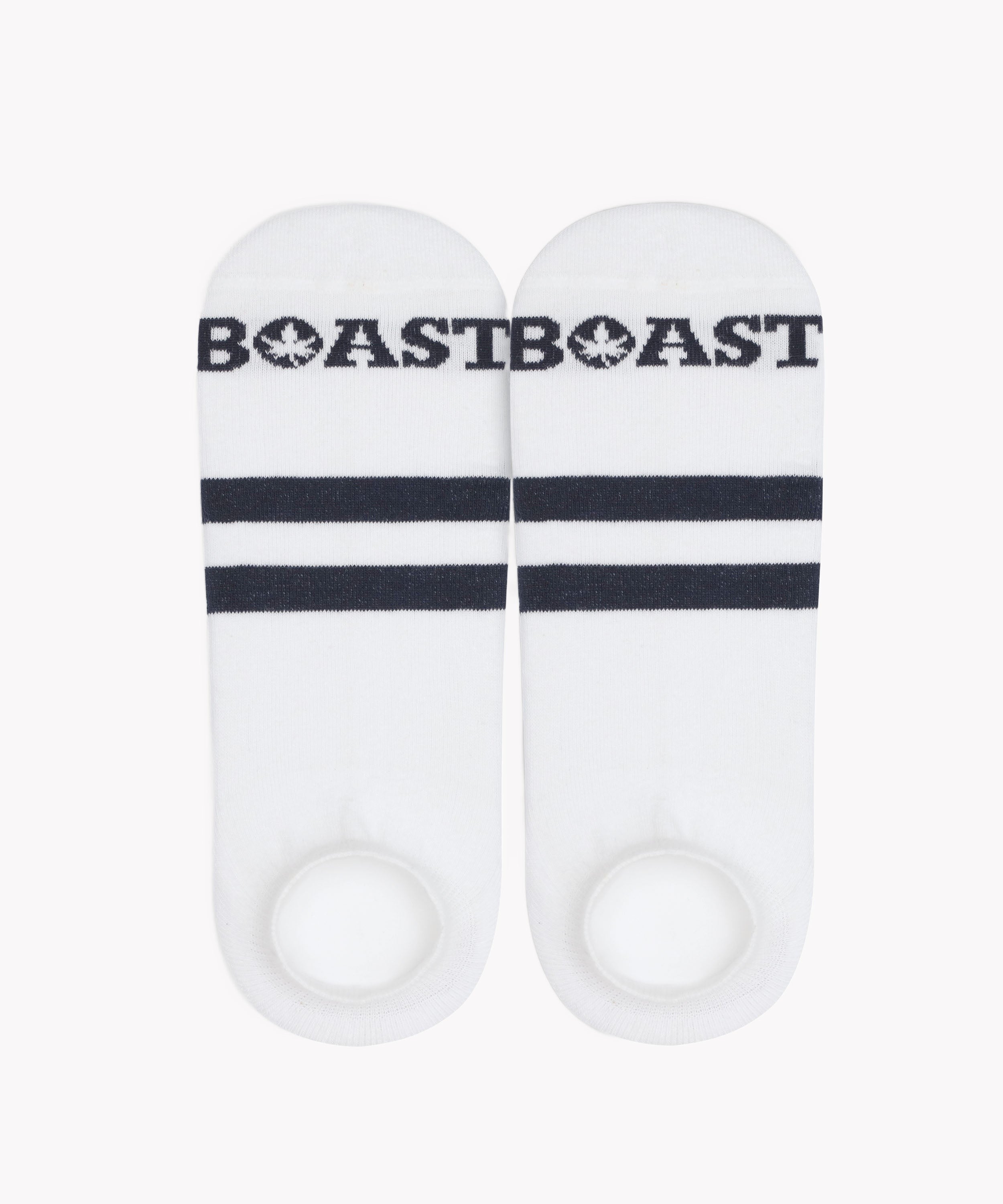Socks in White Navy Navy Stripe