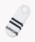 Socks in White Navy Navy Stripe