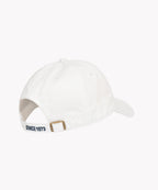 Dad Hat in White Navy