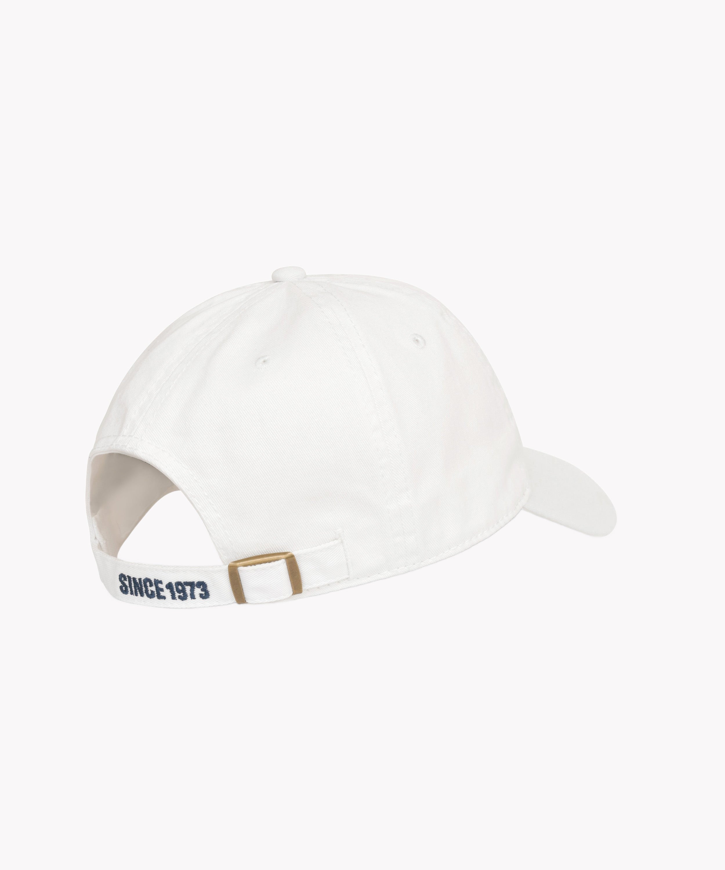 Dad Hat in White Navy
