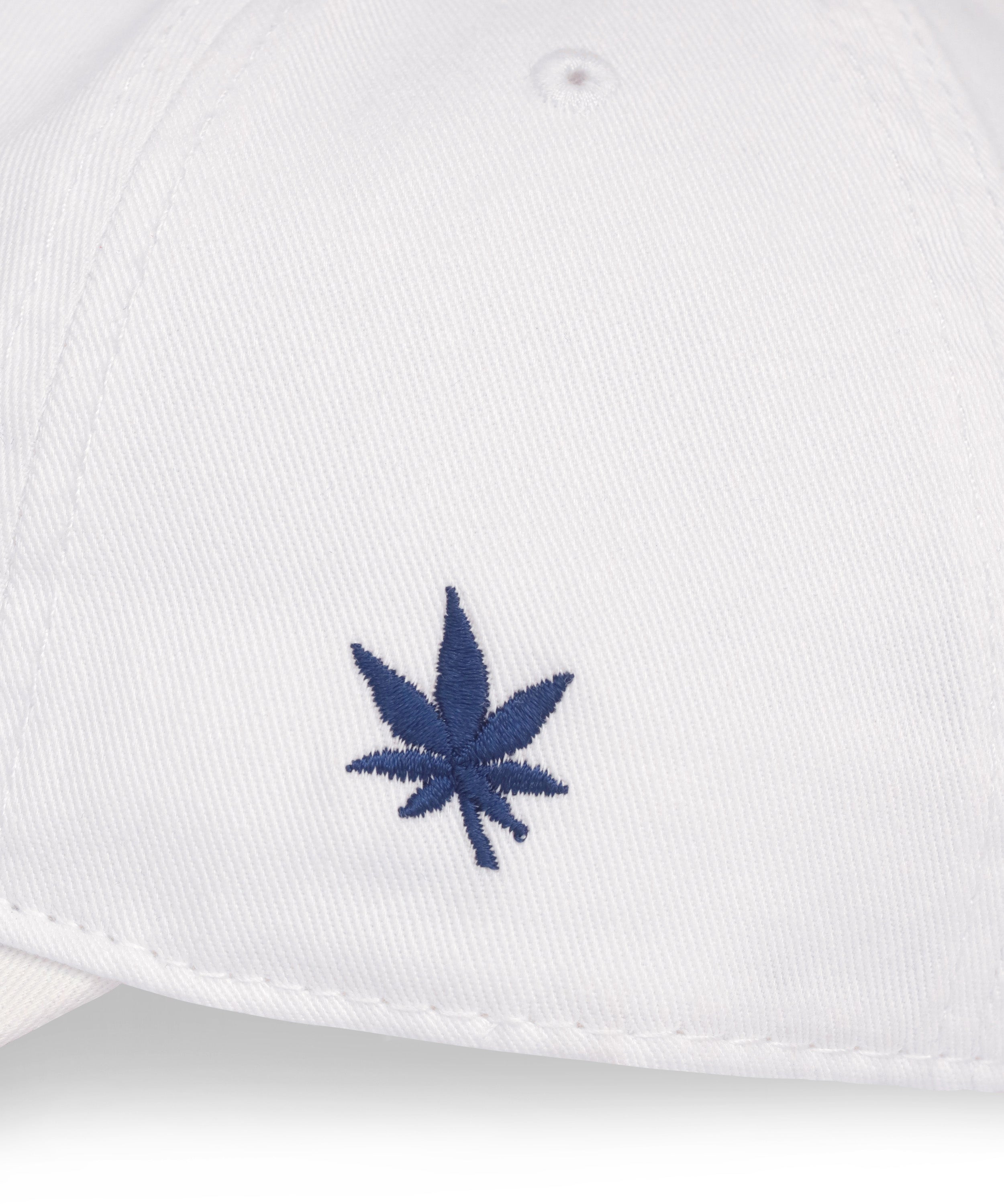Dad Hat in White Navy