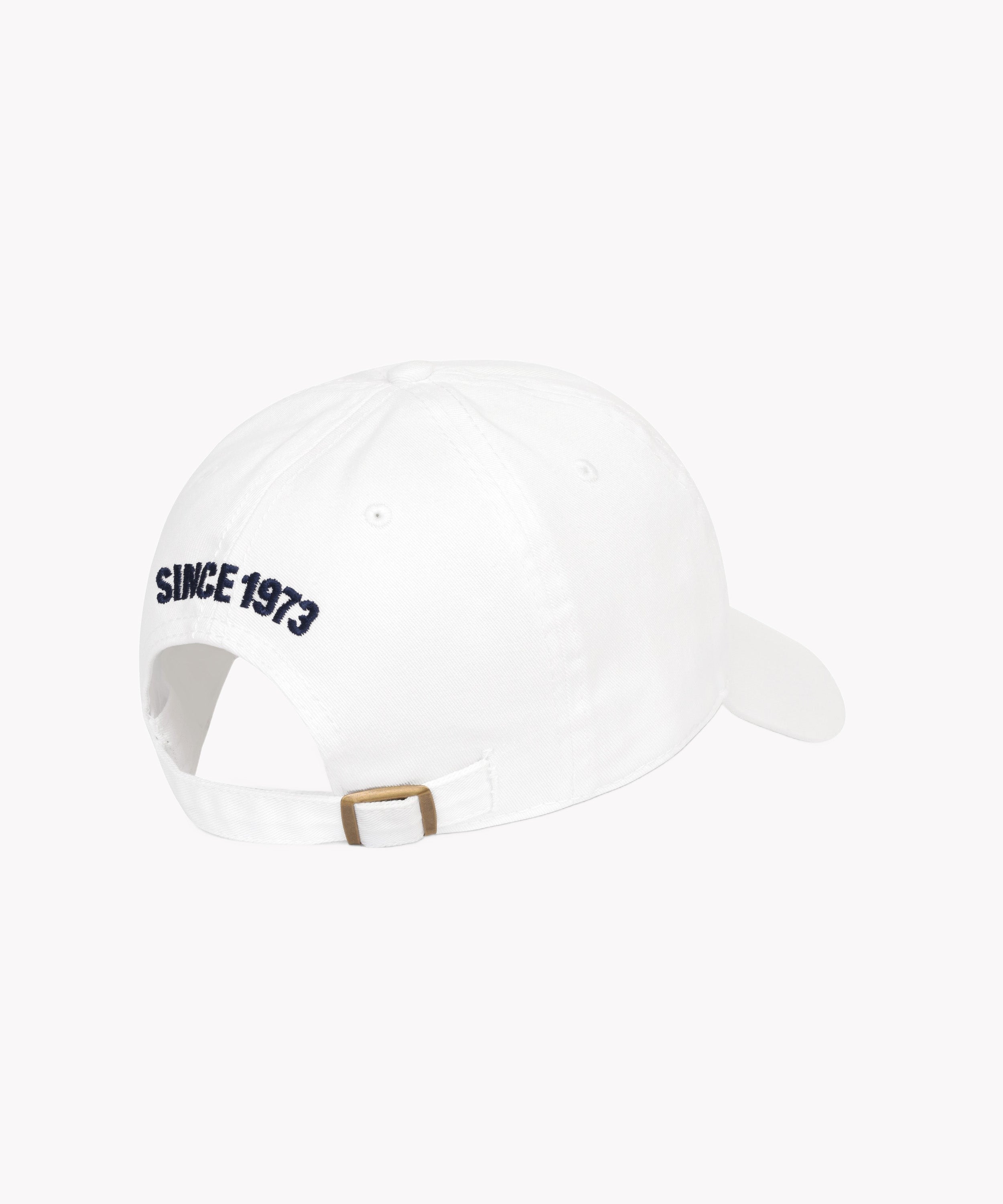 Leaf Hat in White Navy