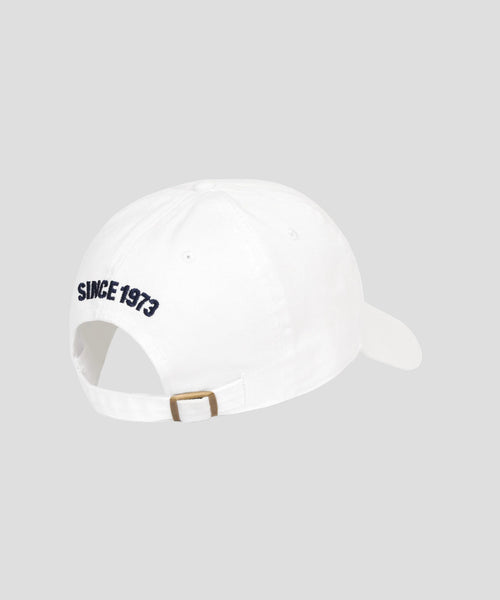 Leaf Hat in White Navy