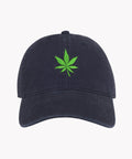 Leaf Hat in Navy Green