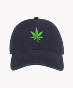 Leaf Hat in Navy Green