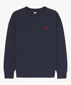 Fleece Crewneck in Navy