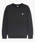 Fleece Crewneck in Black