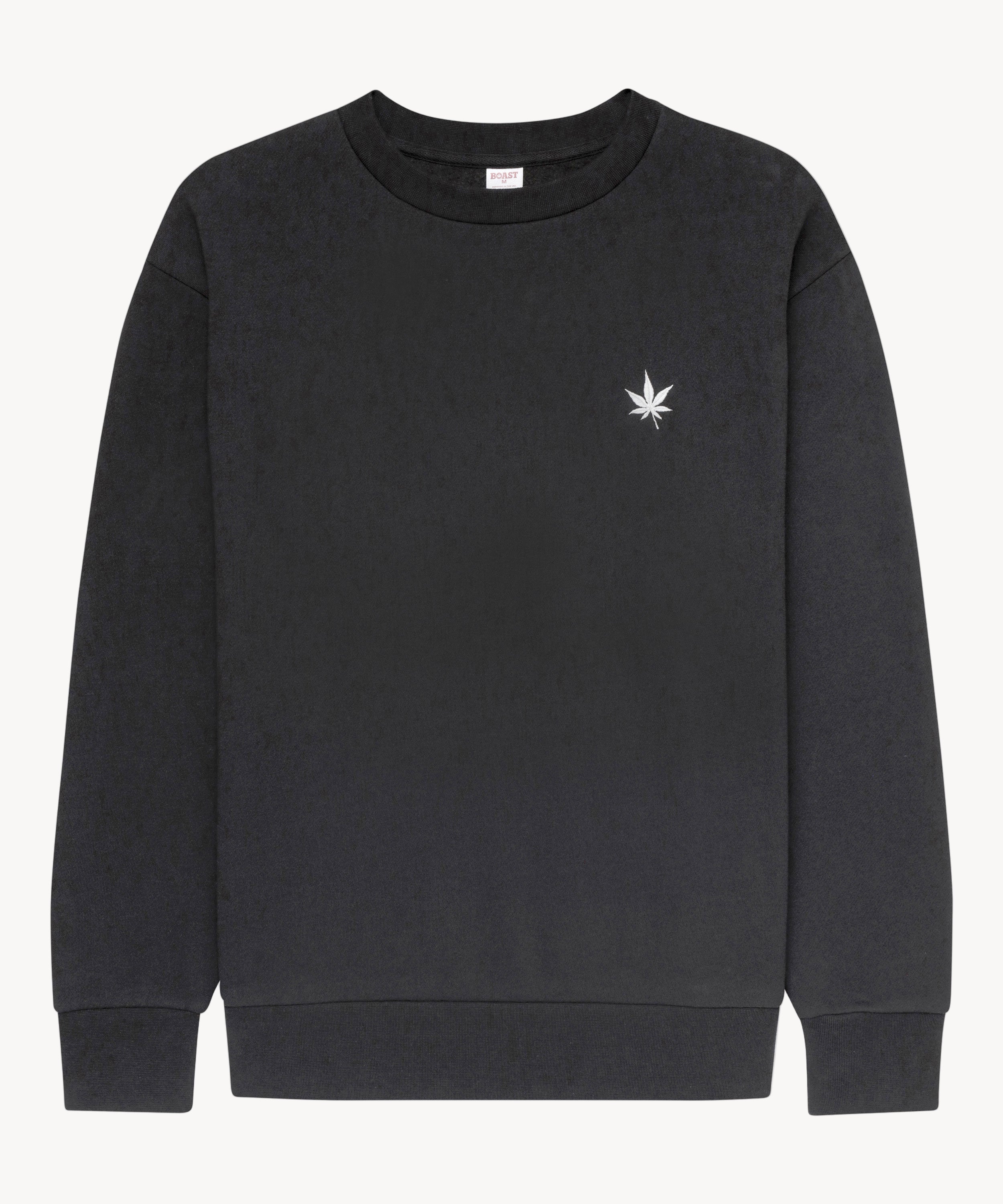 Fleece Crewneck in Black