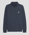 Fleece Quarter Zip in Vintage Blue