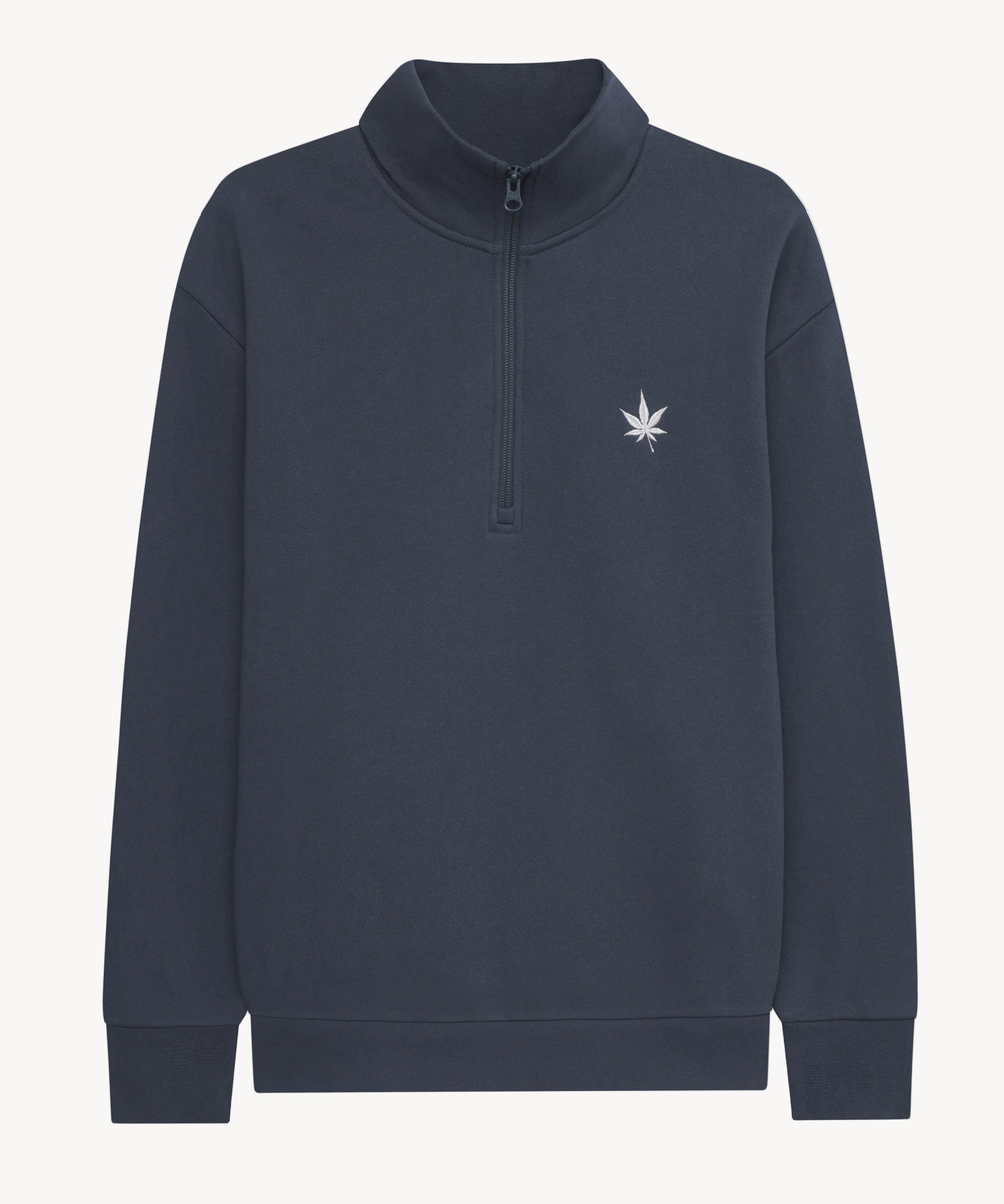 Fleece Quarter Zip in Vintage Blue