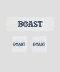Headband/Wristband Set in White Navy