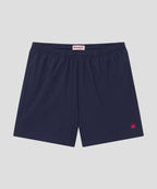 Swim Short in Navy Red Leaf