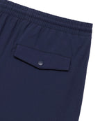 Swim Short in Navy Red Leaf