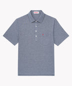 Club Polo in Navy Microstripe