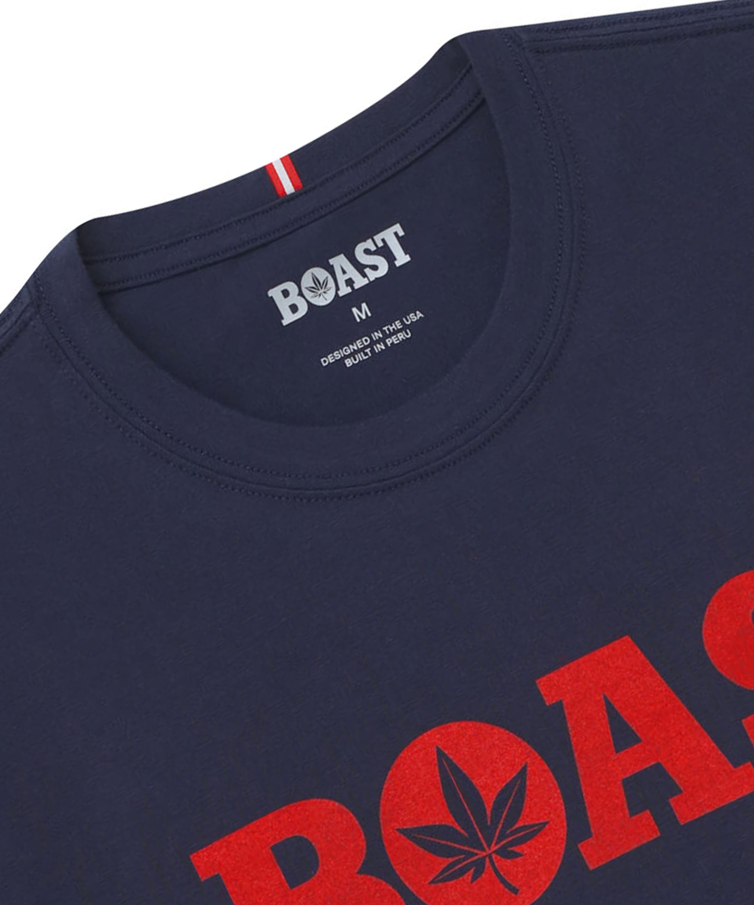 Tee in Navy Red