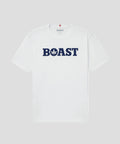 Tee in White Navy
