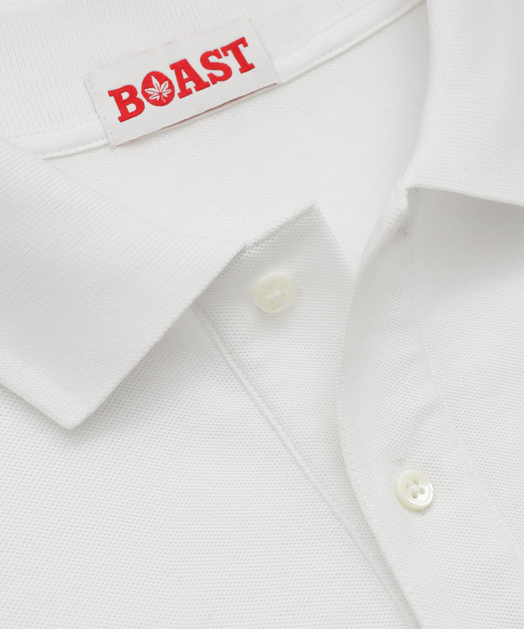 1983 Classic Polo - White with Green Leaf