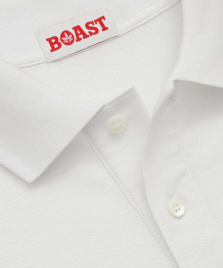 1983 Classic Polo - White with Red Leaf